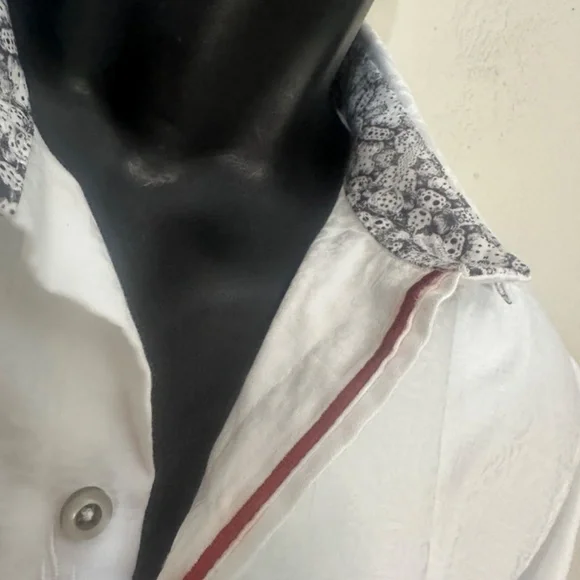 Robert Graham Contrast Long Sleeve Shirt Small Gently worn 100% cotton - Picture 2 of 7